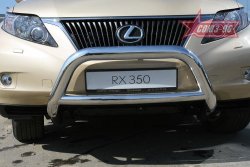 25 064 р. Защита переднего бампера Souz-96 (d76/76 и 60)  Lexus RX  350 (2008-2012)  с доставкой в г. Калуга. Увеличить фотографию 1