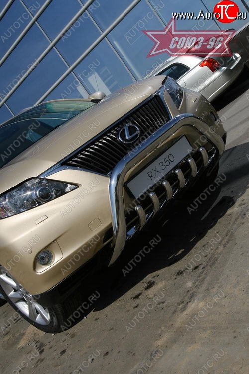 28 709 р. Защита переднего бампера Souz-96 (d76)  Lexus RX  350 (2008-2012)  с доставкой в г. Калуга