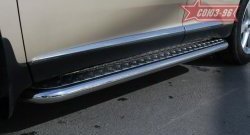 20 159 р. Защита порогов с алюминиевым листом Souz-96  Lexus RX  350 (2008-2012)  с доставкой в г. Калуга. Увеличить фотографию 1