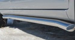 13 849 р. Защита порогов из круглой трубы диаметром 63 мм Russtal  Lifan X60 (2011-2016) (Защита порогов с со скосами на торцах (вариант 1))  с доставкой в г. Калуга. Увеличить фотографию 4