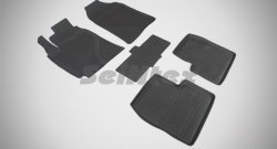 Износостойкие коврики в салон с высоким бортом SeiNtex Premium 4 шт. (резина) Lifan Solano  рестайлинг (2014-2016)