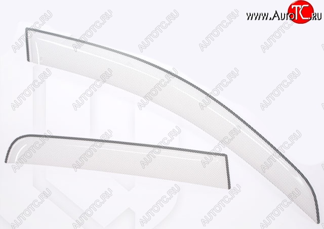 2 399 р. Дефлектора окон CA-Plastic  Lifan X50 (2015-2024) (Шелкография белая)  с доставкой в г. Калуга