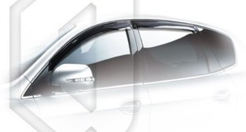 2 169 р. Дефлектора окон CA-Plastiс  Luxgen 7 SUV (2014-2024) (Classic полупрозрачный, Без хром.молдинга)  с доставкой в г. Калуга. Увеличить фотографию 1