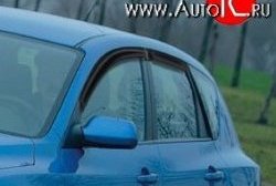 Комплект дефлекторов окон (ветровиков) 4 шт. Russtal Mazda 3/Axela BK дорестайлинг, хэтчбэк (2003-2006)