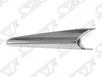 639 р. Левый молдинг на передний бампер SAT (хром)  Mazda 3/Axela  BM (2013-2019) (Неокрашенный)  с доставкой в г. Калуга. Увеличить фотографию 1