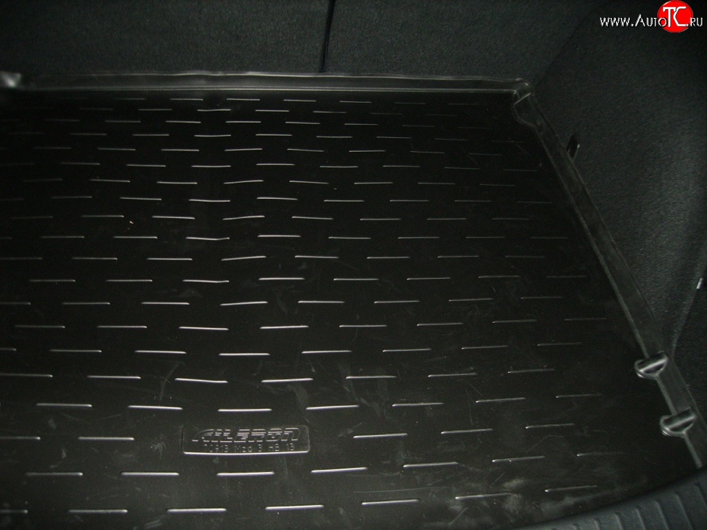 1 549 р. Коврик в багажник (1 карман) Aileron (полиуретан)  Mazda 3/Axela  BM (2013-2016)  с доставкой в г. Калуга