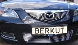 Декоративная вставка решетки радиатора Berkut Mazda 3/Axela BK дорестайлинг седан (2003-2006)