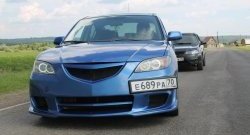 8 499 р. Передний бампер Mazda Speed Mazda 3/Axela BK дорестайлинг седан (2003-2006) (Неокрашенный)  с доставкой в г. Калуга. Увеличить фотографию 2