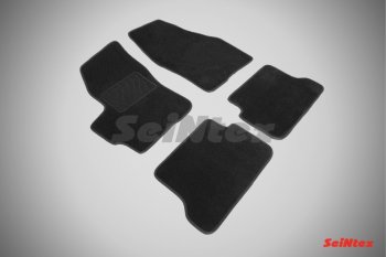 2 399 р. Комплект ворсовых ковриков в салон LUX Seintex  Mazda 3/Axela  BK (2003-2009) (Чёрный)  с доставкой в г. Калуга. Увеличить фотографию 1