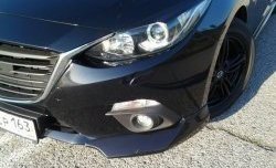 3 889 р. Клыки на передний бампер Style Mazda 3/Axela BM дорестайлинг седан (2013-2016) (Неокрашенные)  с доставкой в г. Калуга. Увеличить фотографию 3