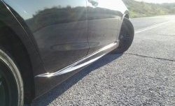5 649 р. Пороги накладки Style Mazda 3/Axela BM дорестайлинг седан (2013-2016) (Неокрашенные)  с доставкой в г. Калуга. Увеличить фотографию 1