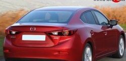 1 699 р. Лип спойлер M-VRS Mazda 3/Axela BM дорестайлинг седан (2013-2016) (Неокрашенный)  с доставкой в г. Калуга. Увеличить фотографию 3