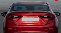 1 699 р. Лип спойлер M-VRS Mazda 3/Axela BM дорестайлинг седан (2013-2016) (Неокрашенный)  с доставкой в г. Калуга. Увеличить фотографию 2