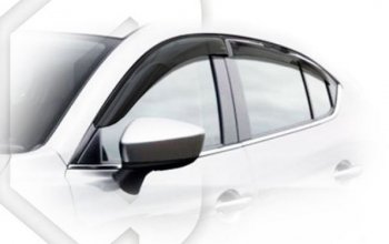 2 079 р. Дефлектора окон CA-Plastiс  Mazda 3/Axela  BM (2013-2019) (Classic полупрозрачный, Без хром молдингов)  с доставкой в г. Калуга. Увеличить фотографию 1