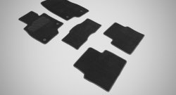 2 499 р. Износостойкие коврики в салон SeiNtex Premium LUX 4 шт. (ворсовые)  Mazda 3/Axela  BM (2013-2016)  с доставкой в г. Калуга. Увеличить фотографию 1