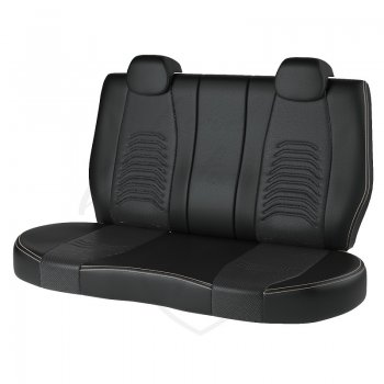 8 249 р. Чехлы для сидений Lord Autofashion Денвер (экокожа)  Mazda 3/Axela  BM (2013-2016) (Чёрный, вставка чёрная)  с доставкой в г. Калуга. Увеличить фотографию 2