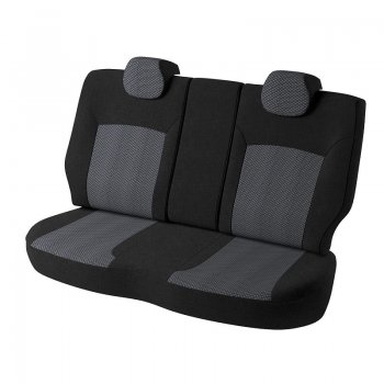 5 299 р. Чехлы для сидений Дублин (жаккард)  Mazda 3/Axela  BM (2013-2016) (Черный, вставка Ёж белый)  с доставкой в г. Калуга. Увеличить фотографию 2