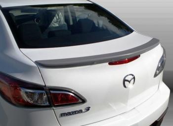 3 899 р. Лип спойлер MV-Tuning  Mazda 3/Axela  BL (2009-2013) (Неокрашенный)  с доставкой в г. Калуга. Увеличить фотографию 2