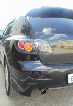 3 199 р. Клыки на задний бампер Style Mazda 3/Axela BK дорестайлинг, хэтчбэк (2003-2006) (Неокрашенная)  с доставкой в г. Калуга. Увеличить фотографию 2