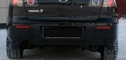 2 999 р. Клыки на задний бампер Style  Mazda 3/Axela  BK (2003-2006) (Неокрашенная)  с доставкой в г. Калуга. Увеличить фотографию 2