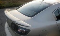 4 799 р. Спойлер Style v3 (три части)  Mazda 3/Axela  BK (2003-2009) (Неокрашенный)  с доставкой в г. Калуга. Увеличить фотографию 1