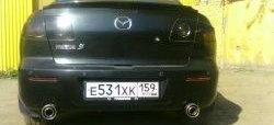 3 479 р. Лип спойлер Узкий Mazda 3/Axela BK дорестайлинг седан (2003-2006) (Неокрашенный)  с доставкой в г. Калуга. Увеличить фотографию 1
