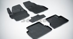 Износостойкие коврики в салон с высоким бортом SeiNtex Premium 4 шт. (резина) Mazda 3/Axela BL дорестайлинг седан (2009-2011)