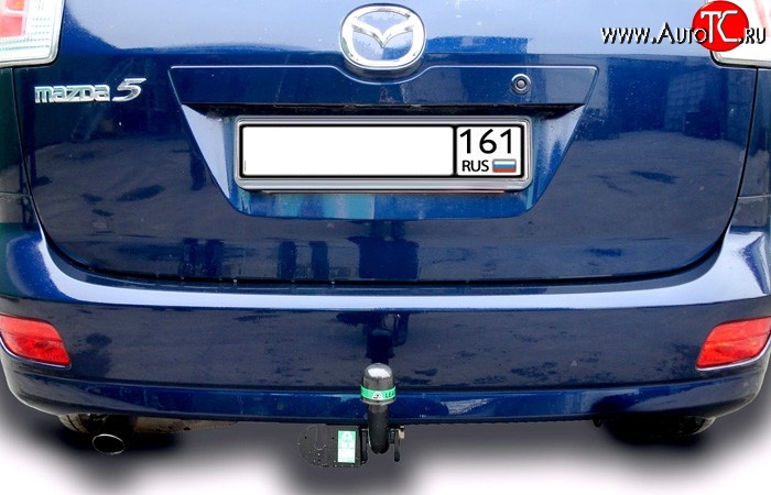 6 999 р. Фаркоп Лидер Плюс  Mazda 5 (2005-2010) (Без электропакета)  с доставкой в г. Калуга