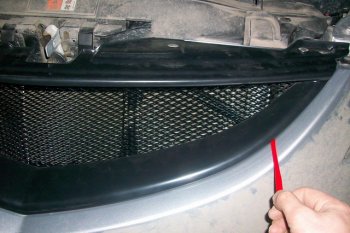 4 399 р. Решётка радиатора Sport Var №1  Mazda 6  GH (2007-2012) (С сеткой, Неокрашенная)  с доставкой в г. Калуга. Увеличить фотографию 4