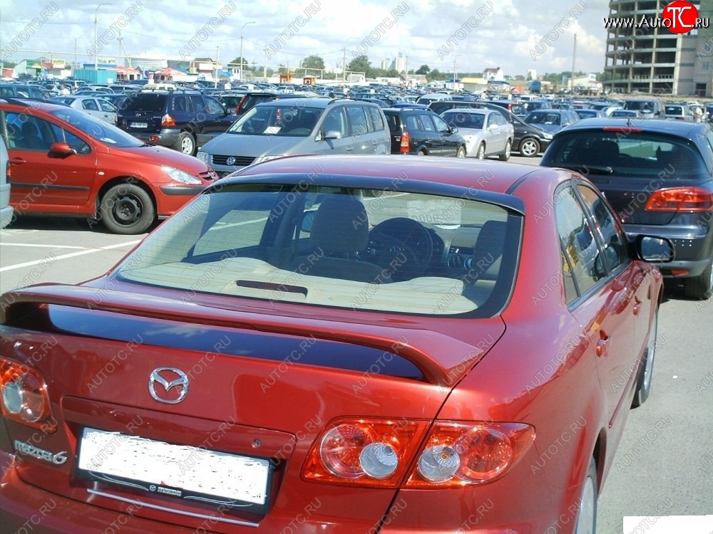 1 549 р. Козырёк на заднее стекло Jaguar Mazda 6 GG седан дорестайлинг (2002-2005)  с доставкой в г. Калуга