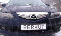 Декоративная вставка решетки радиатора Berkut Mazda 6 GG седан дорестайлинг (2002-2005)