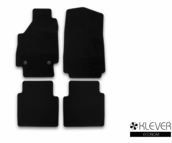 2 769 р. Текстильные коврики салона Klever Econom  Mazda 6  GJ (2015-2018) (Серый)  с доставкой в г. Калуга. Увеличить фотографию 1