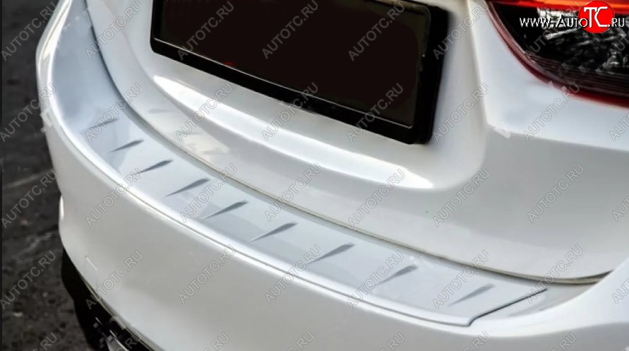 1 249 р. Накладка на бампер Tuning-Sport  Mazda 6  GJ (2012-2018) (Поверхность текстурная)  с доставкой в г. Калуга