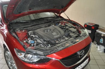 Упоры капота Russtal Mazda 6 GJ дорестайлинг седан (2012-2015)