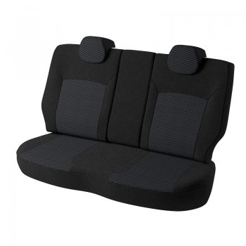 6 649 р. Чехлы для сидений Дублин (жаккард)  Mazda 6  GJ (2012-2015) (Черный, вставка Прямоугольник чёрный)  с доставкой в г. Калуга. Увеличить фотографию 2