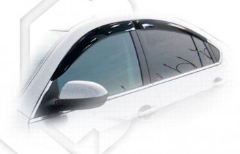 2 169 р. Дефлектора окон CA-Plastiс  Mazda 6  GH (2007-2010) (Classic полупрозрачный, Без хром.молдинга)  с доставкой в г. Калуга. Увеличить фотографию 1