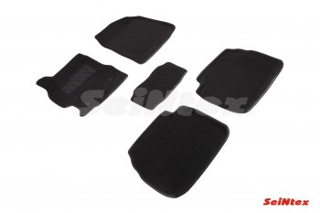 4 599 р. Текстильные коврики в салон SEINTEX 3D  Mazda 6  GH (2007-2012) (черные)  с доставкой в г. Калуга. Увеличить фотографию 1
