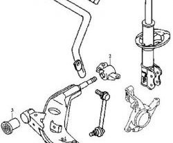 1 129 р. Полиуретановый сайлентблок нижнего рычага передней подвески (передний) Точка Опоры Mazda 626 GF,FW универсал дорестайлинг (1997-1999)  с доставкой в г. Калуга. Увеличить фотографию 2