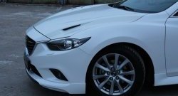 47 899 р. Капот пластиковый (с прорезаными жабрами) SkyActivSport MV-Tuning Mazda 6 GJ дорестайлинг седан (2012-2015) (Неокрашенный)  с доставкой в г. Калуга. Увеличить фотографию 9