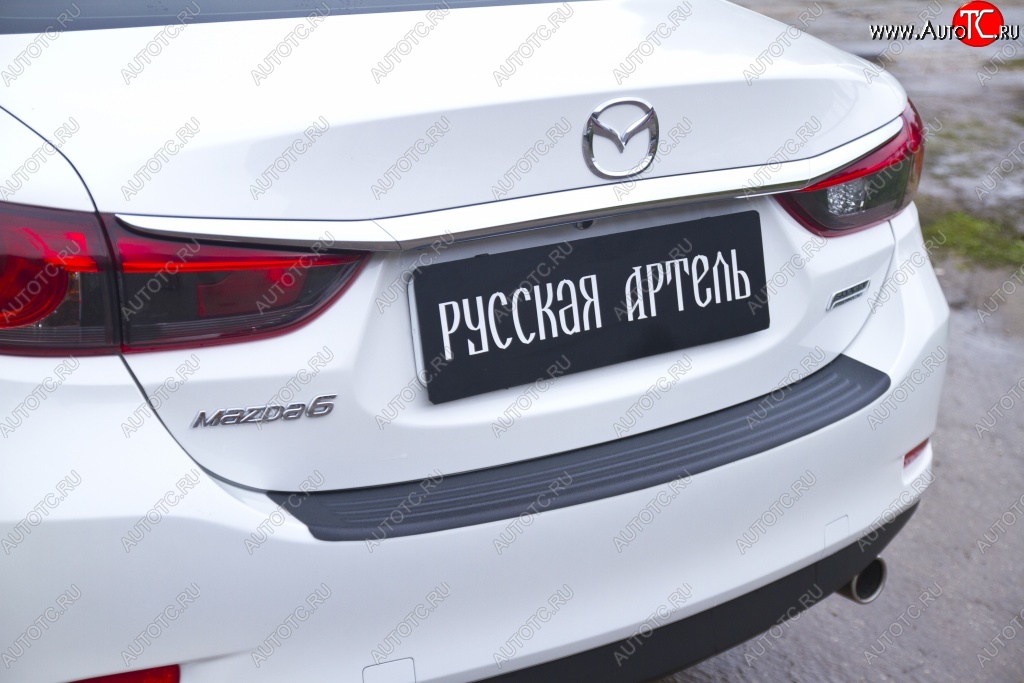 1 269 р. Накладка на задний бампер RA  Mazda 6  GJ (2012-2018)  с доставкой в г. Калуга
