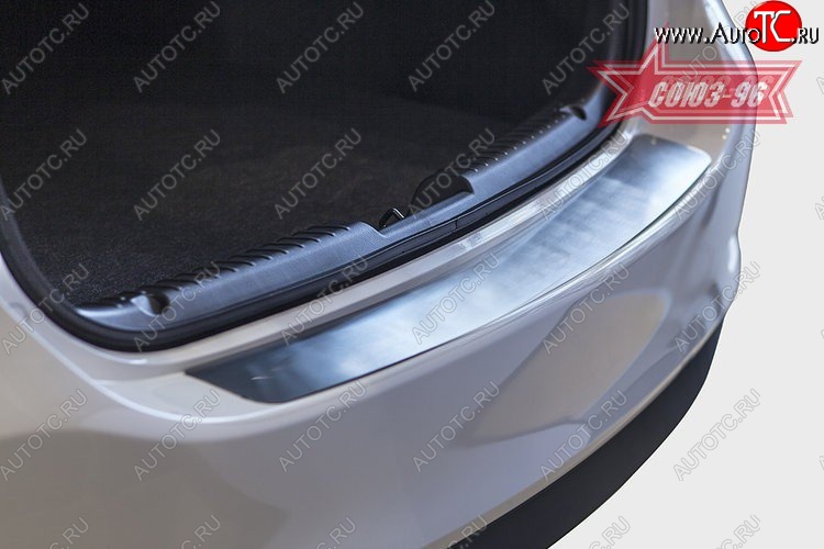 2 069 р. Накладка на задний бампер Souz-96 Mazda 6 GJ дорестайлинг седан (2012-2015)  с доставкой в г. Калуга