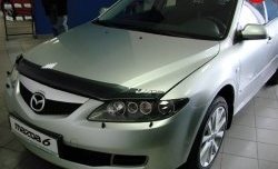2 499 р. Дефлектор капота NovLine Mazda 6 GH рестайлинг седан (2010-2012)  с доставкой в г. Калуга. Увеличить фотографию 1