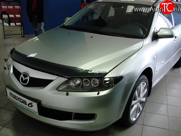 2 499 р. Дефлектор капота NovLine Mazda 6 GH рестайлинг седан (2010-2012)  с доставкой в г. Калуга