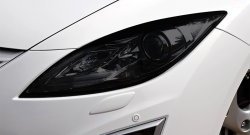 1 484 р. Темная защита передних фар Novline Mazda 6 GH рестайлинг лифтбэк (2010-2012)  с доставкой в г. Калуга. Увеличить фотографию 1