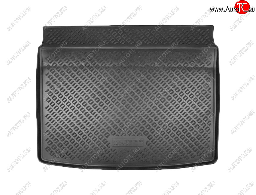 1 499 р. Коврик багажника Norplast (без органайзера)  Mazda CX-30 (2019-2024) (Цвет: черный)  с доставкой в г. Калуга