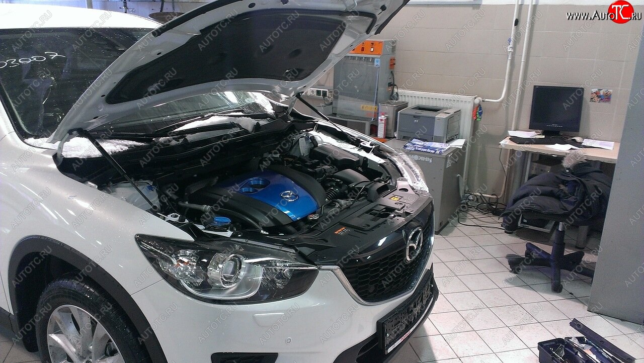 2 349 р. Упоры капота Russtal Mazda CX-5 KE рестайлинг (2015-2017)  с доставкой в г. Калуга