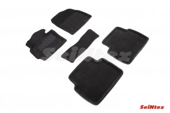 Комплект 3D ковриков в салон (ворсовые / чёрные) Seintex Mazda (Мазда) CX-5 (ЦХ-5)  KE (2011-2017) KE дорестайлинг, рестайлинг
