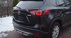 4 149 р. Накладка на задний бампер СТ v2 v2 Mazda CX-5 KE дорестайлинг (2011-2014) (Неокрашенная)  с доставкой в г. Калуга. Увеличить фотографию 8