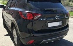 2 749 р. Накладка на задний бампер СТ v2 v2  Mazda CX-5  KE (2011-2017) (Неокрашенная)  с доставкой в г. Калуга. Увеличить фотографию 2