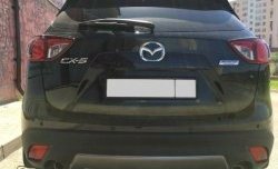 2 749 р. Накладка на задний бампер СТ v2 v2 Mazda CX-5 KE дорестайлинг (2011-2014) (Неокрашенная)  с доставкой в г. Калуга. Увеличить фотографию 3